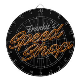 Anpassningsbar Speed Shop Pinstriping Hot rod Gara Darttavla