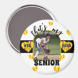 Anpassningsbar Speldag - Senior Softball Player fö Magnet