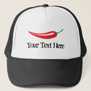 Anpassningsbar spicy hett red chili pepper trucker truckerkeps