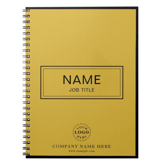 Anpassningsbar Spiral bärbar dator med Namn & Busi Anteckningsbok (Framsidan)