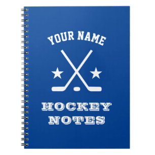 Anpassningsbar spiral planner för ishockeyspelare anteckningsbok