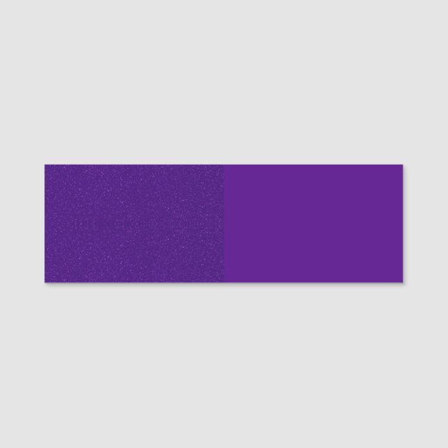 Anpassningsbar Split Lila Glitter Classic Namn bri Namnbricka (Framsida)