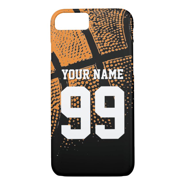 Anpassningsbar sportbasketbollerskiffer iphone cas Case-Mate iPhone skal (Baksida)