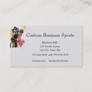 Anpassningsbar Sports Basketball Coach Store Visitkort