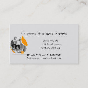 Anpassningsbar Sports Basketball Fitness Coach Visitkort