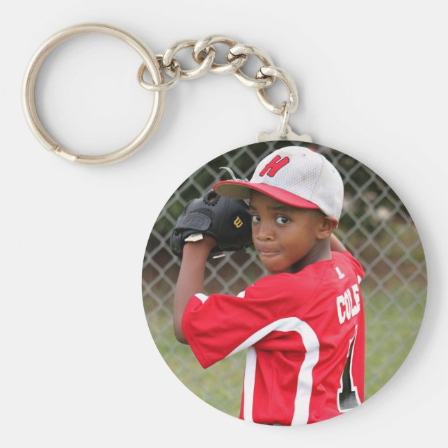 Anpassningsbar Sports Photo Keychain Nyckelring (Framsidan)