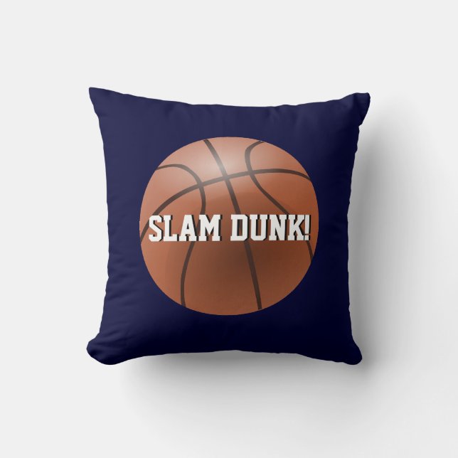 Anpassningsbar Sports Pillow - Basketball Dekorati Kudde (Framsida)