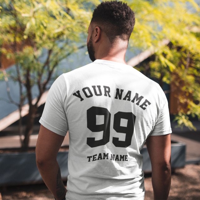 Anpassningsbar Sports Team Jersey Black Number och T Shirt (Skapare uppladdad)