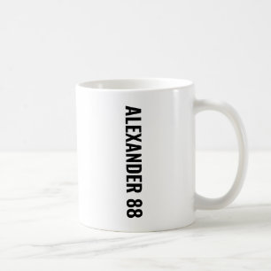 Anpassningsbar Sports Team-Logotyp med Namn-nummer Kaffemugg