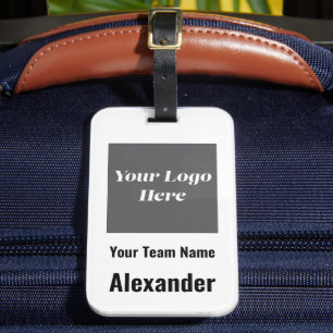 Anpassningsbar Sports Team Logotyp, Team & Player Bagagebricka