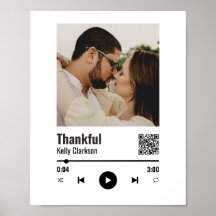 Anpassningsbar Spotify par Photo Music-årsdagen