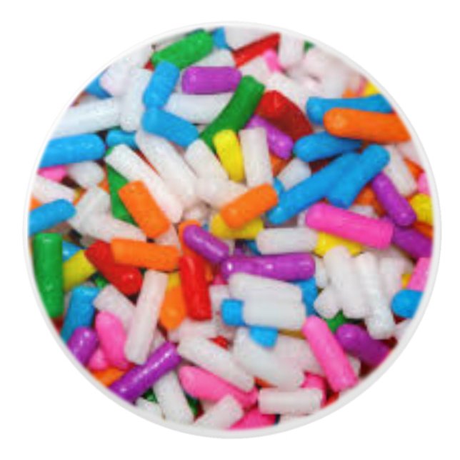 Anpassningsbar sprinkles keramisk kabinettknopp knopp (Framsidan)