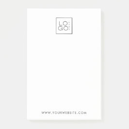 Anpassningsbar Square Logotyp Business Company Min Post-it Block