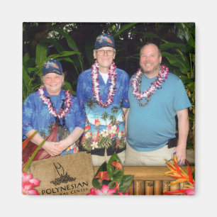 Anpassningsbar Square Magnet, Photo Hawaii Tourist Magnet