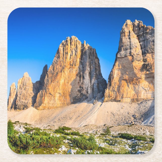 Anpassningsbar Square Underlägg Torres del Paine (Framsidan)