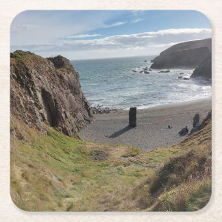 Anpassningsbar Square Underlägg Tra Na Bo Beach