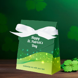 Anpassningsbar St. Patrick's Day Chic Grönt Gnistr Presentaskar