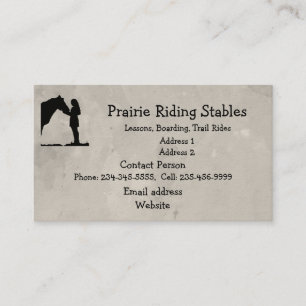 Anpassningsbar Stabil riding Trail Riding Stable Visitkort