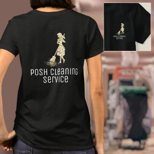 Anpassningsbar Städning bostäder för Guld Glitt T Shirt