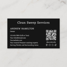 Anpassningsbar Städning tjänstmall för enkelt mode Visitkort