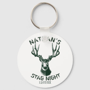 Anpassningsbar Stag Night Antlers Nyckelring