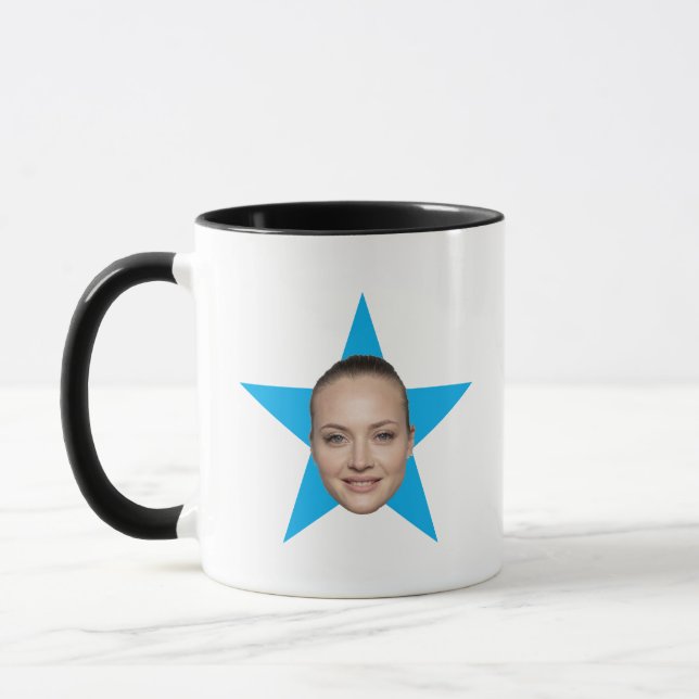 Anpassningsbar Star Ansikte World's Best Funny Off Mugg (Vänster)