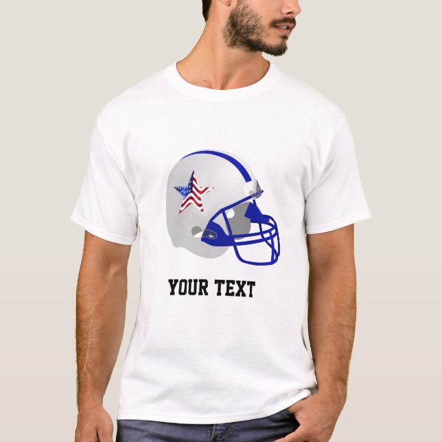 Anpassningsbar Star om Amerikanska fotbollshuset T Shirt (Framsida)