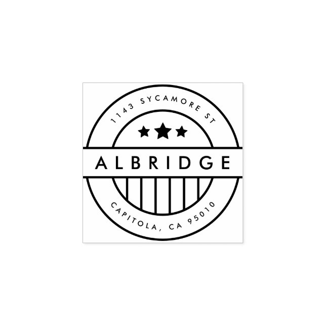 Anpassningsbar Stars och stripes American Returadr Stämpel (Tryck)