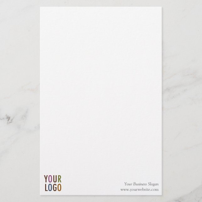 Anpassningsbar Stationär anteckning Papper med Log (Framsida)