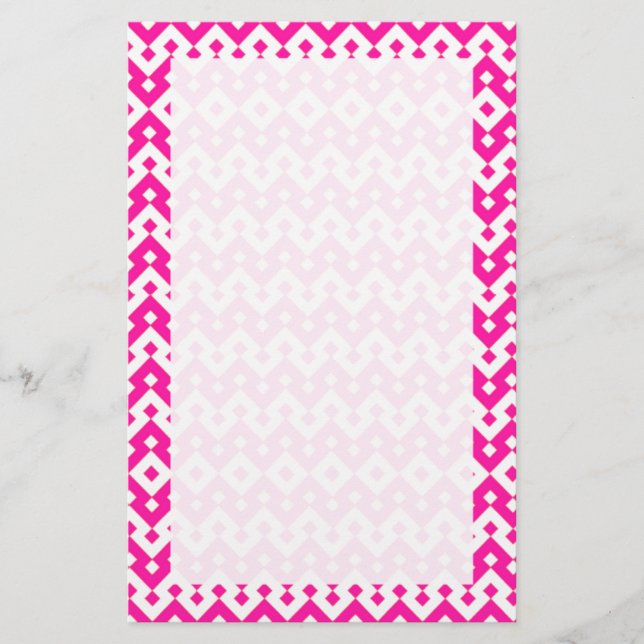Anpassningsbar Stationery, Notepaper: Candy Rosa G Brevpapper (Framsida)