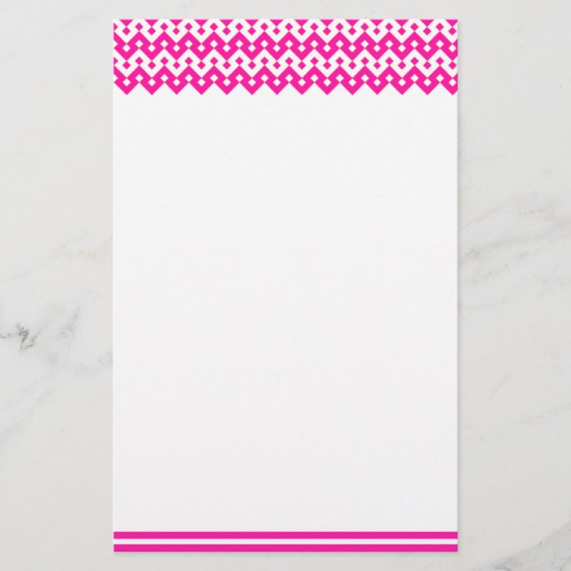 Anpassningsbar Stationery, Notepaper: Candy Rosa G Brevpapper (Framsida)