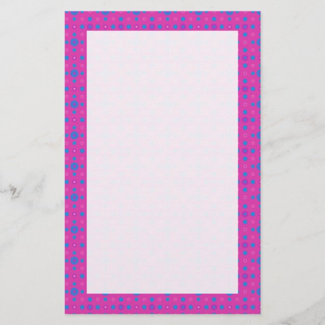 Anpassningsbar Stationery, Notepaper Magenta Magic Brevpapper (Framsida)