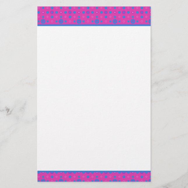 Anpassningsbar Stationery, Notepaper Magenta Magic Brevpapper (Framsida)