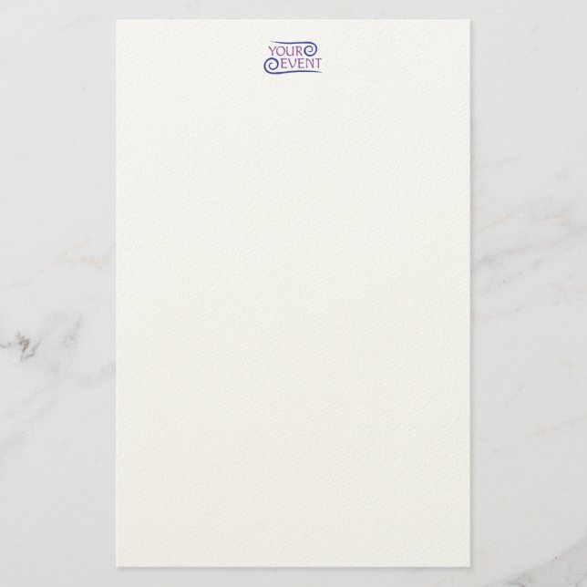 Anpassningsbar Stationery Papper med Logotyp för f (Framsida)