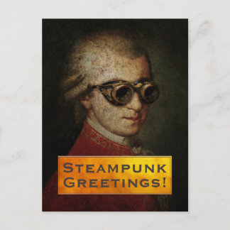 Anpassningsbar Steampunk Mozart Stationery Vykort