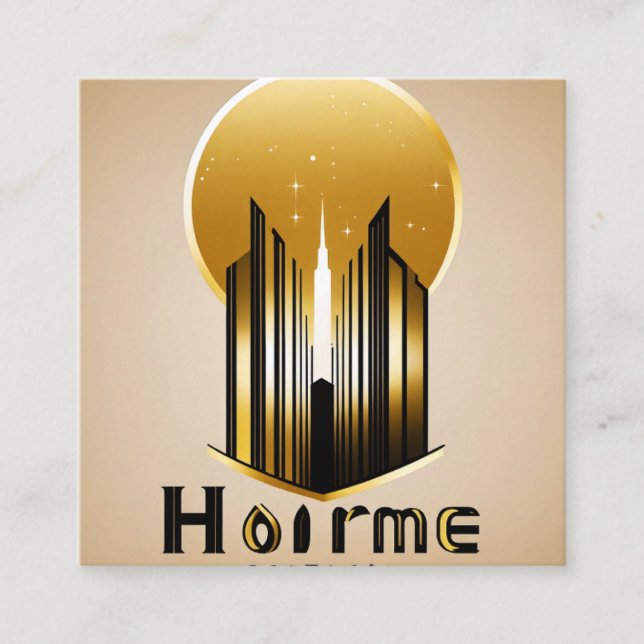 "Anpassningsbar Sticker Expert" Fyrkantigt Visitkort (Framsida)