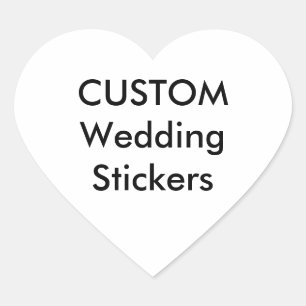 Anpassningsbar Stickers HEART GLOSSY (20 pk.) Hjärtformat Klistermärke