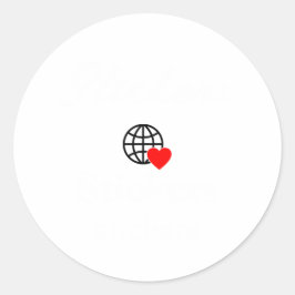 Anpassningsbar Stickers | Logotyp, Rund, Vintage o Runt Klistermärke