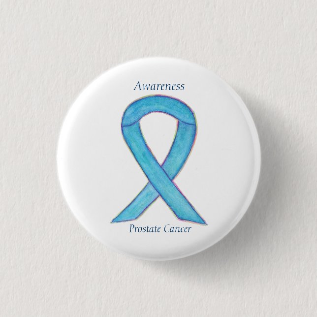 Anpassningsbar-stift för Prostate Cancer Blue Awar Knapp (Framsida)
