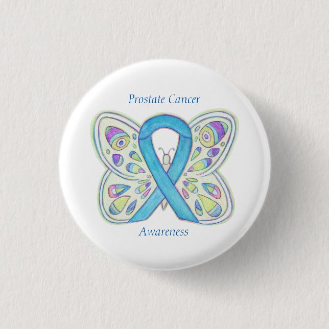Anpassningsbar-stift för Prostate Cancer Blue Awar Knapp (Framsida)