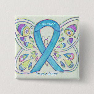 Anpassningsbar-stift för Prostate Cancer Blue Awar Knapp