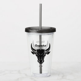 Anpassningsbar Stilized Bull tumblare Take Away Mugg