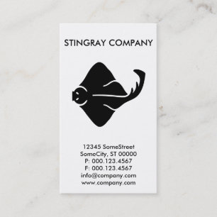 anpassningsbar stingray-företag visitkort