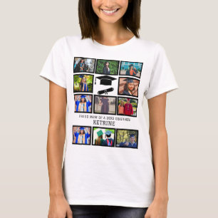 Anpassningsbar stolt pappa om fotokollage i studen t shirt