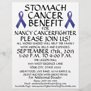 Anpassningsbar Stomach Cancer Benefit Flyer