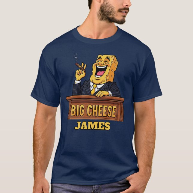 Anpassningsbar Stor Ost T Shirt (Framsida)