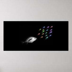 Anpassningsbar Storlek Xray Fish Tank Aquarium Bac Poster