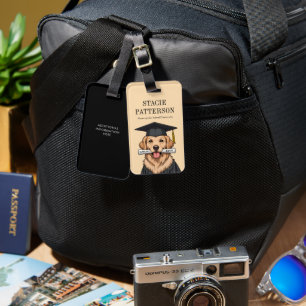 Anpassningsbar Studenten Cute Golden Retriever Hun Bagagebricka