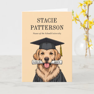 Anpassningsbar Studenten Cute Golden Retriever Hun Kort