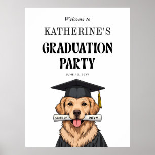 Anpassningsbar Studenten Cute Golden Retriever Hun Poster